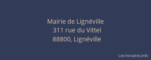 Mairie de Lignéville