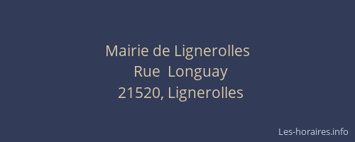 Mairie de Lignerolles