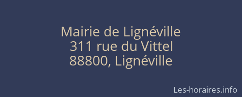 Mairie de Lignéville