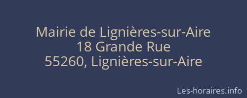 Mairie de Lignières-sur-Aire
