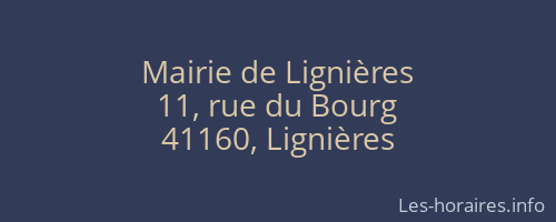 Mairie de Lignières