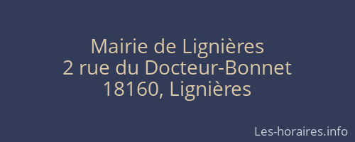 Mairie de Lignières