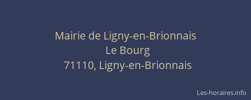 Mairie de Ligny-en-Brionnais