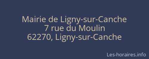 Mairie de Ligny-sur-Canche
