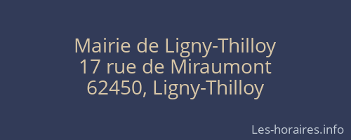 Mairie de Ligny-Thilloy
