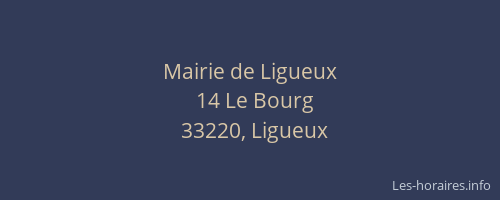Mairie de Ligueux