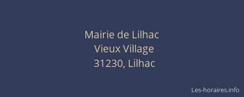 Mairie de Lilhac