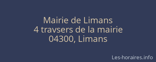 Mairie de Limans