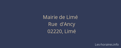 Mairie de Limé