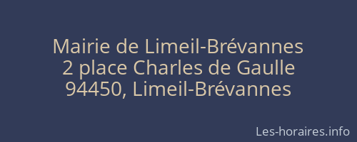 Mairie de Limeil-Brévannes