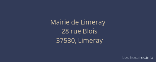 Mairie de Limeray