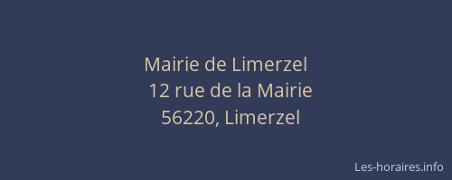 Mairie de Limerzel