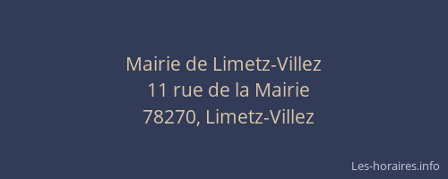 Mairie de Limetz-Villez