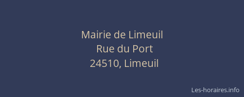 Mairie de Limeuil