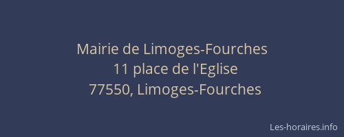 Mairie de Limoges-Fourches