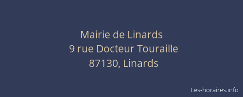 Mairie de Linards