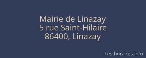 Mairie de Linazay