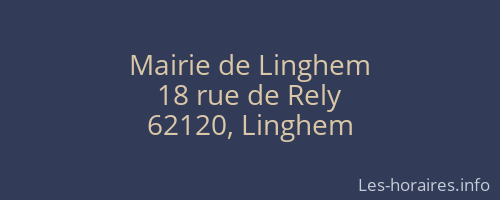 Mairie de Linghem