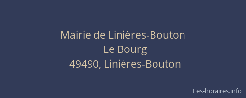 Mairie de Linières-Bouton