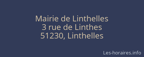 Mairie de Linthelles