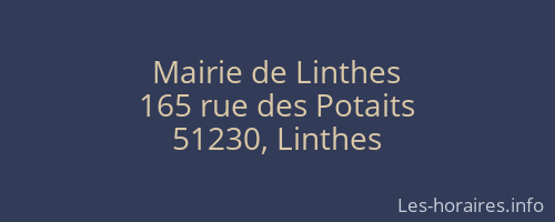 Mairie de Linthes