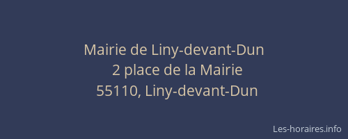 Mairie de Liny-devant-Dun