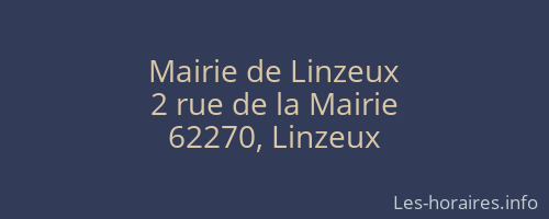 Mairie de Linzeux