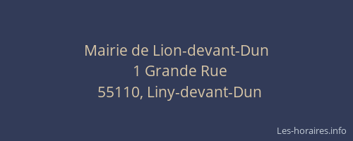 Mairie de Lion-devant-Dun