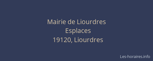 Mairie de Liourdres