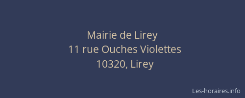 Mairie de Lirey
