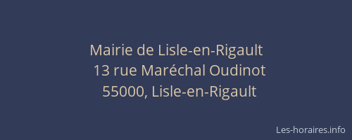 Mairie de Lisle-en-Rigault