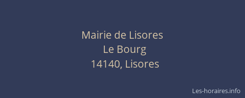 Mairie de Lisores
