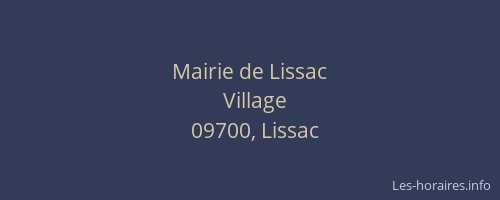 Mairie de Lissac