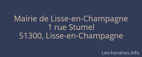 Mairie de Lisse-en-Champagne