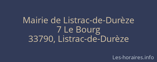 Mairie de Listrac-de-Durèze