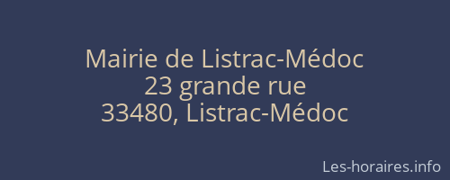 Mairie de Listrac-Médoc