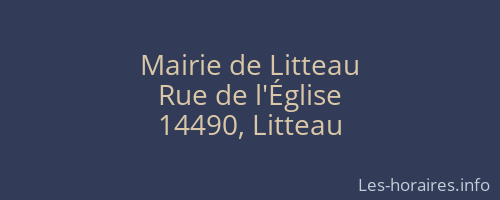 Mairie de Litteau