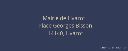 Mairie de Livarot
