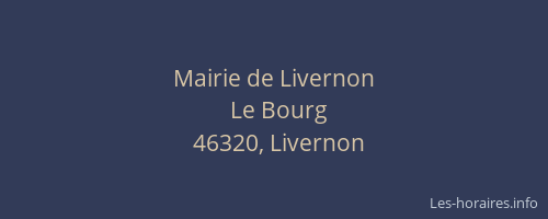 Mairie de Livernon