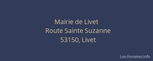 Mairie de Livet