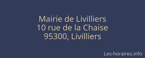Mairie de Livilliers