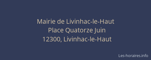 Mairie de Livinhac-le-Haut