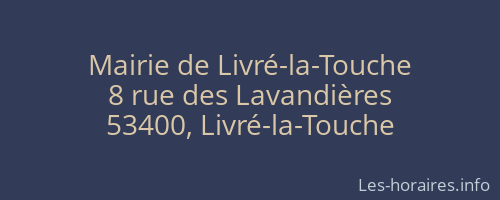 Mairie de Livré-la-Touche