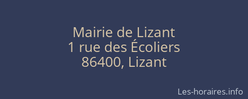 Mairie de Lizant