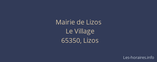 Mairie de Lizos