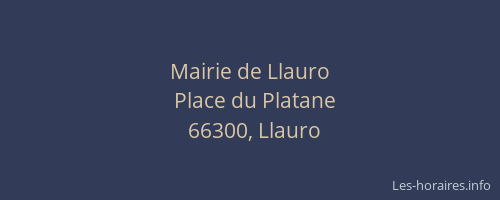 Mairie de Llauro