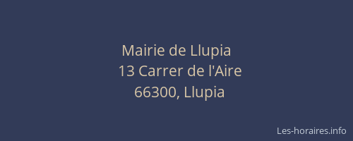 Mairie de Llupia