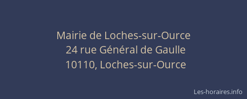 Mairie de Loches-sur-Ource