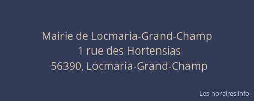Mairie de Locmaria-Grand-Champ