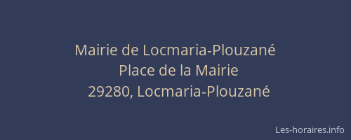 Mairie de Locmaria-Plouzané
